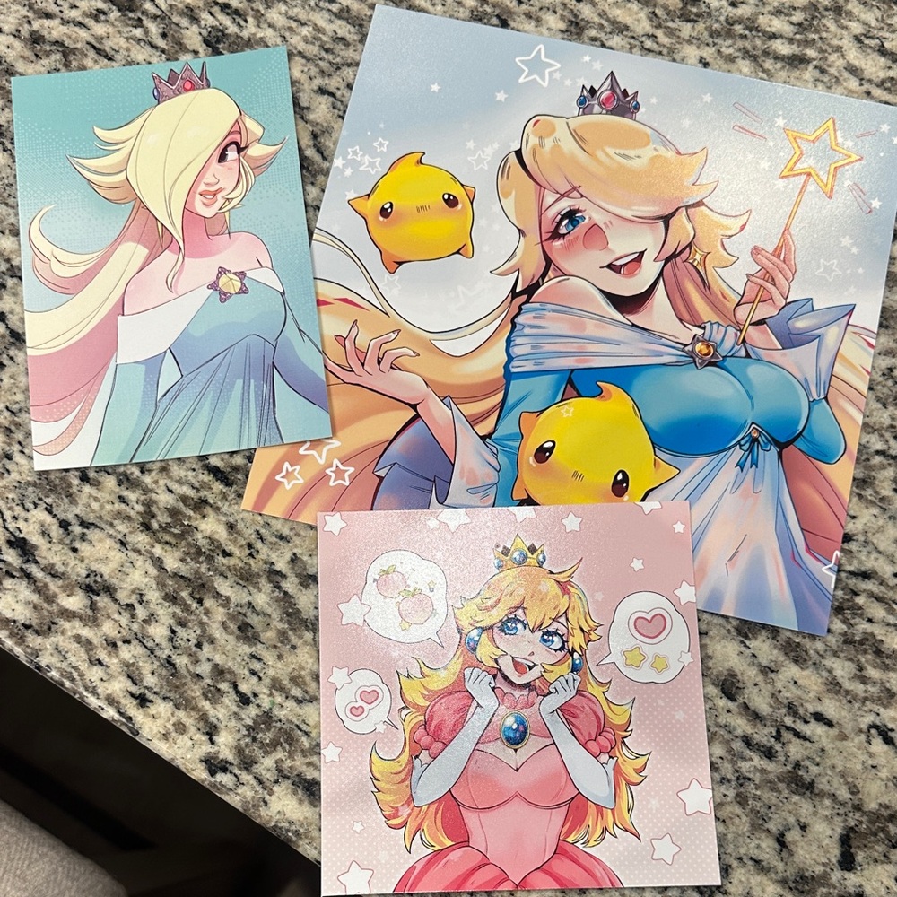 Princess Character Art Prints